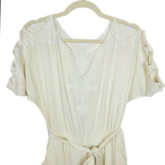 NWT Esley dress sz S peekaboo back and shoulder Egyptian style - Picture 2 of 14